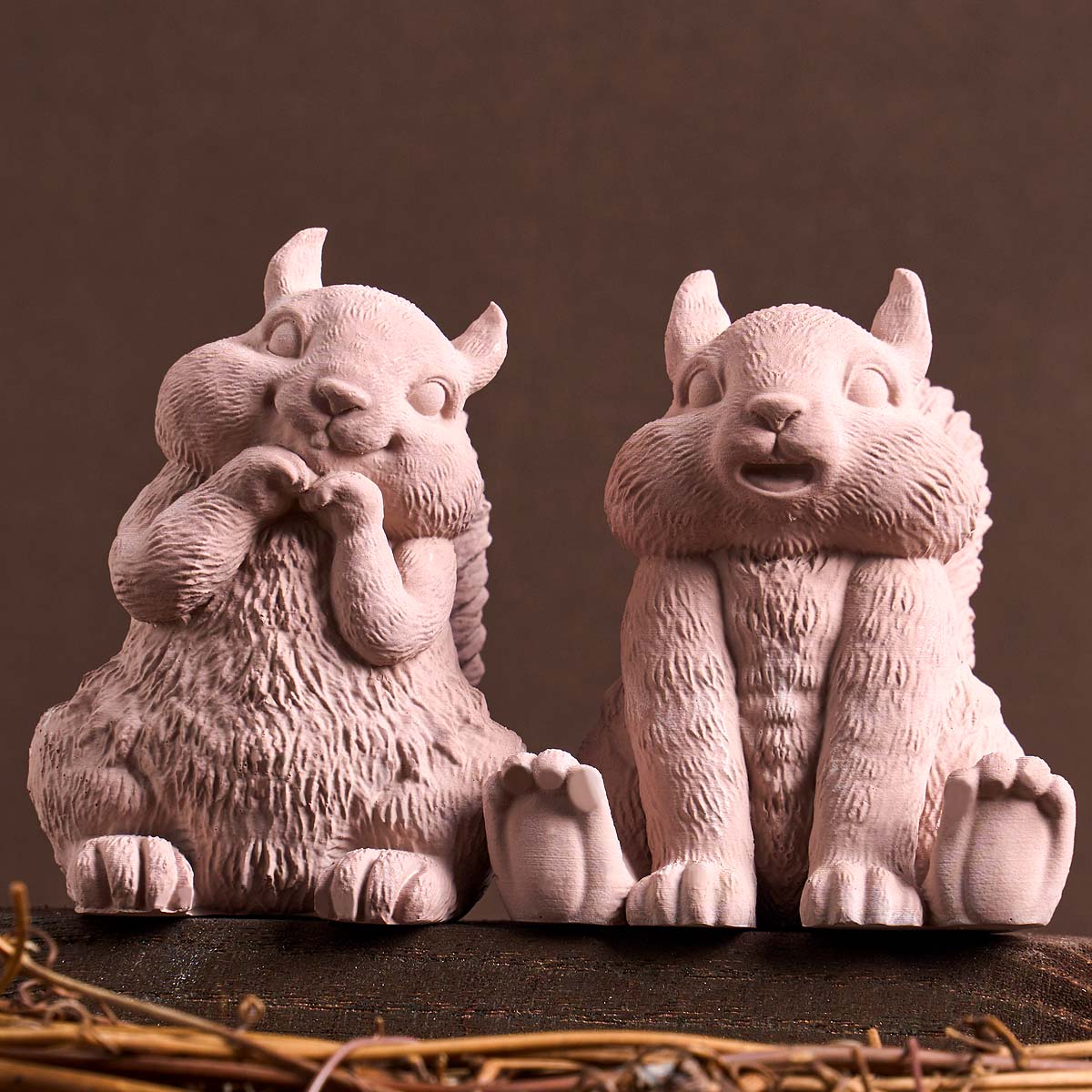 Soap Making Art - Molde de vela de ardilla 3D,