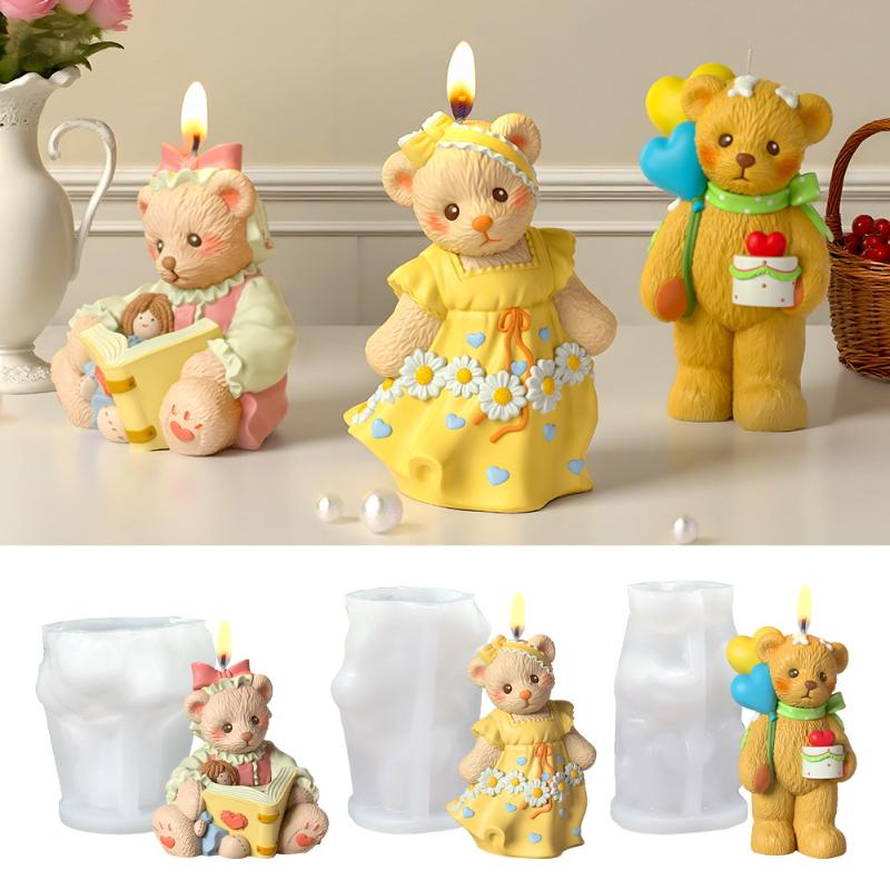 Soap Making Art - Molde de resina 3D de oso