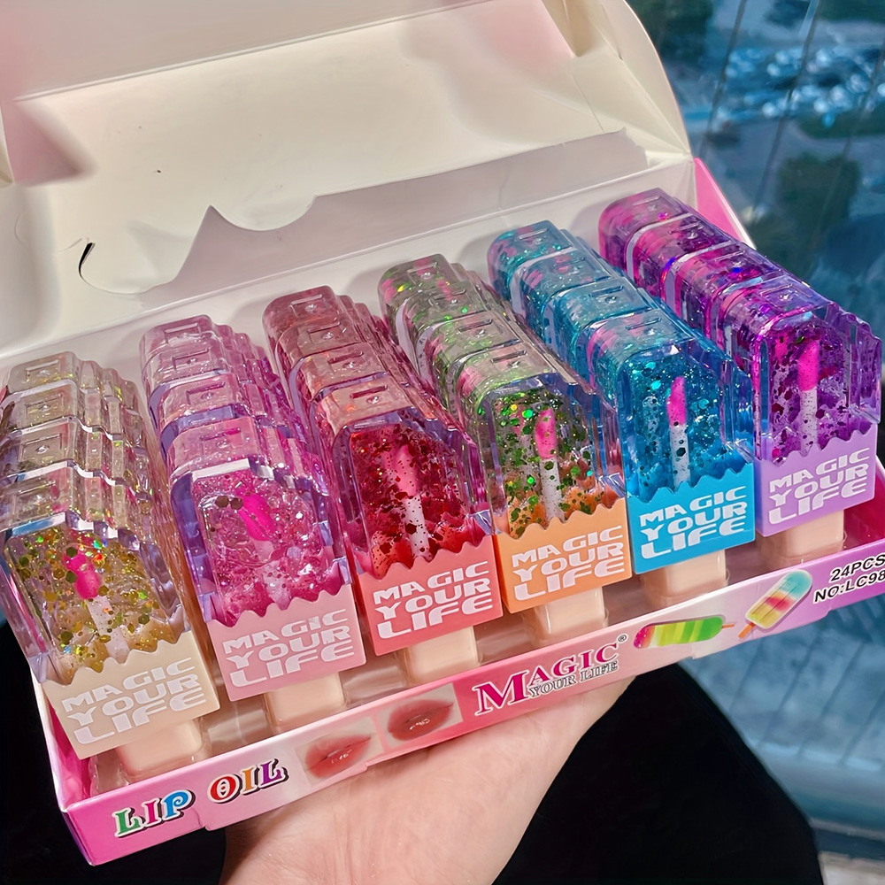24 brillos labiales con lentej - Shea Butter Raw reseña y precio