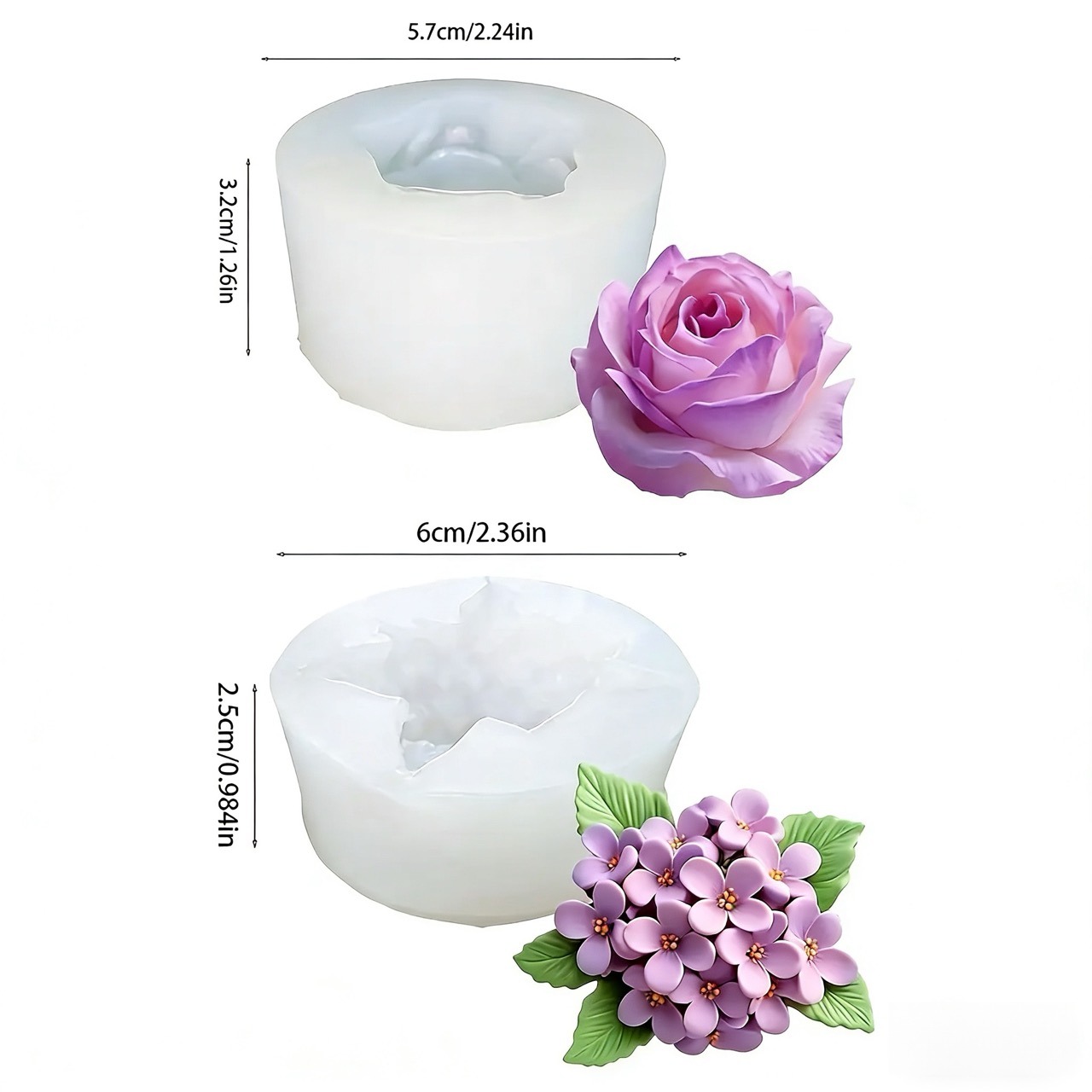 2 piezas de moldes de silicona - Soap Making Art reseña y precio