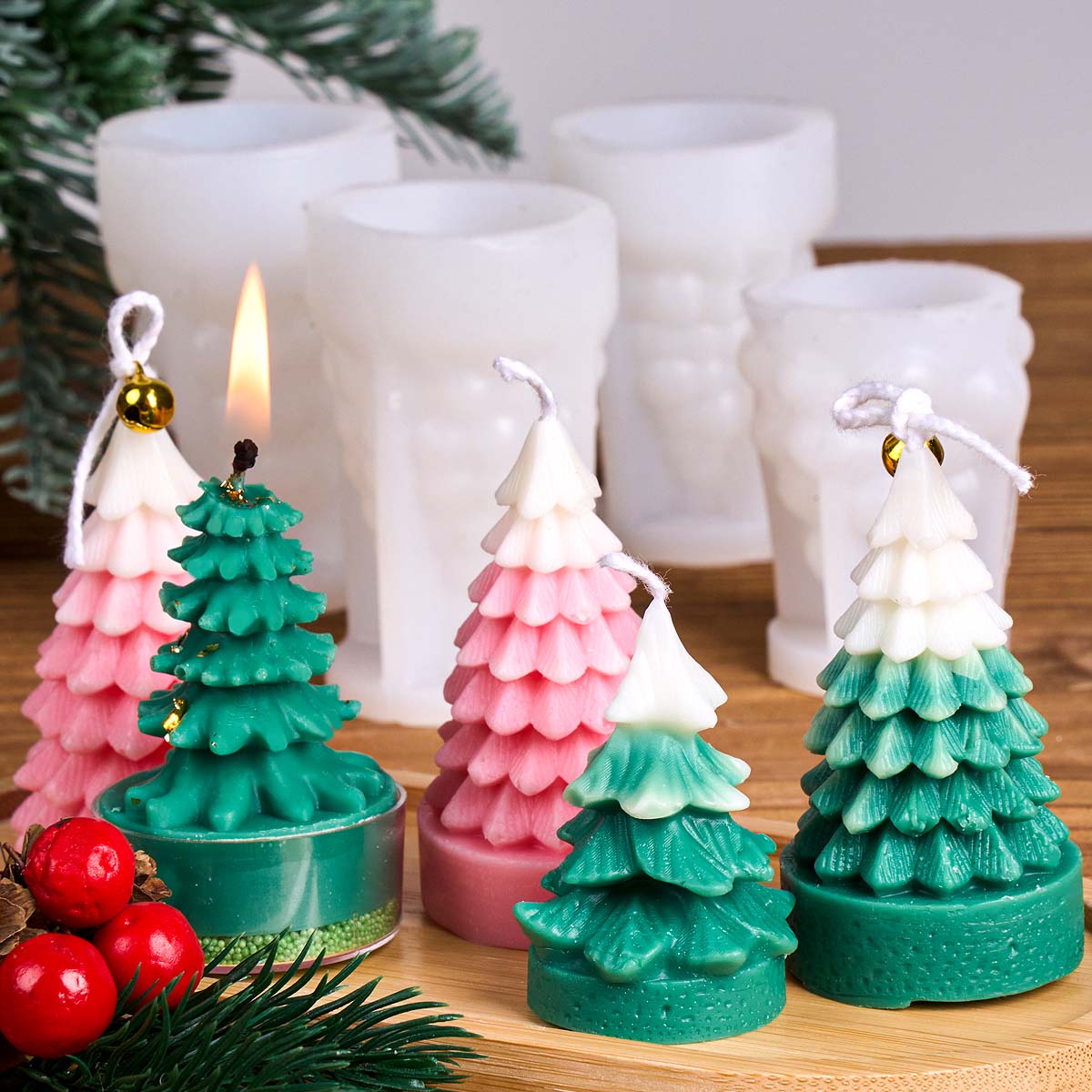 Molde de silicona 3D para árbo - Soap Making Art reseña y precio
