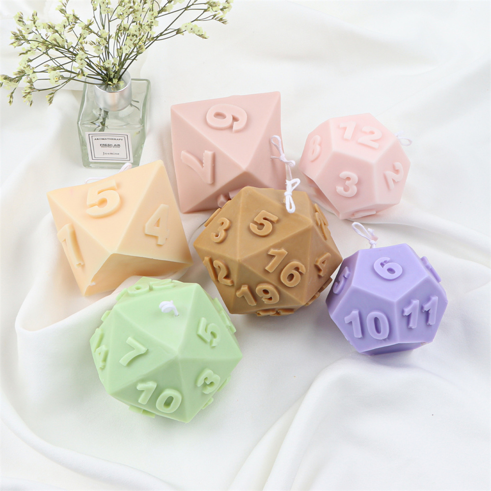 Molde de vela de dados poliédr - Soap Making Additives reseña y precio